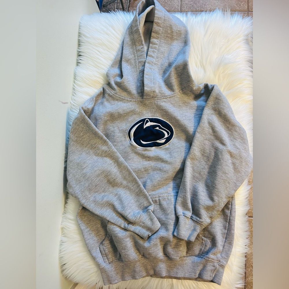 Penn State Kids Gray Hoodie with Lion Logo!